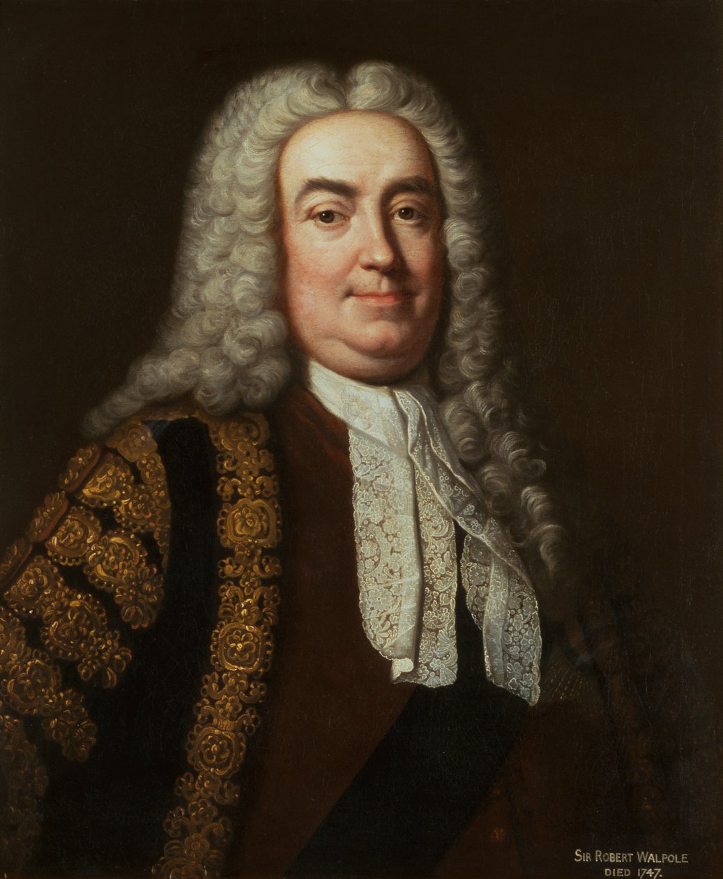 Porträt von Sir Robert Walpole von Jean Baptiste van (studio of) Loo