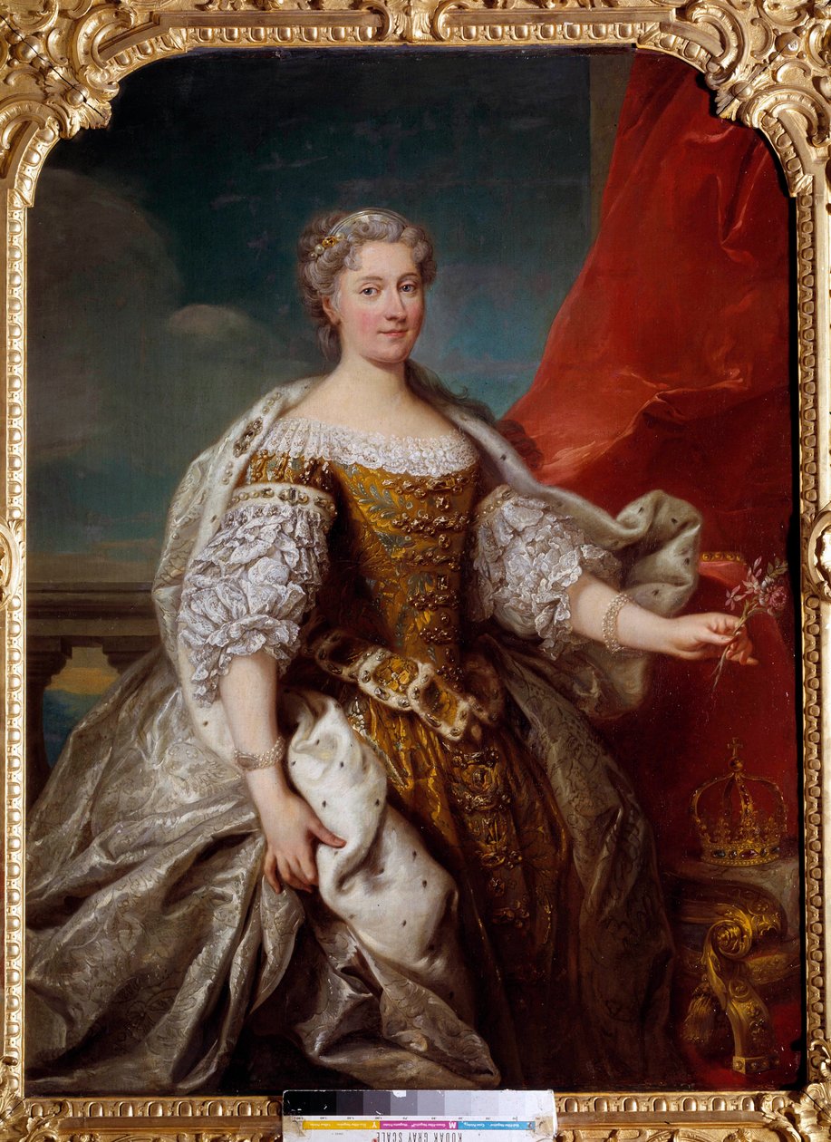 Porträt von Catherine Bnin Opalinska, Ehefrau von Stanislas Lescinski, Königin von Polen und dann Herzogin von Lothringen und Bar (1680-1747) von Jean Baptiste van Loo
