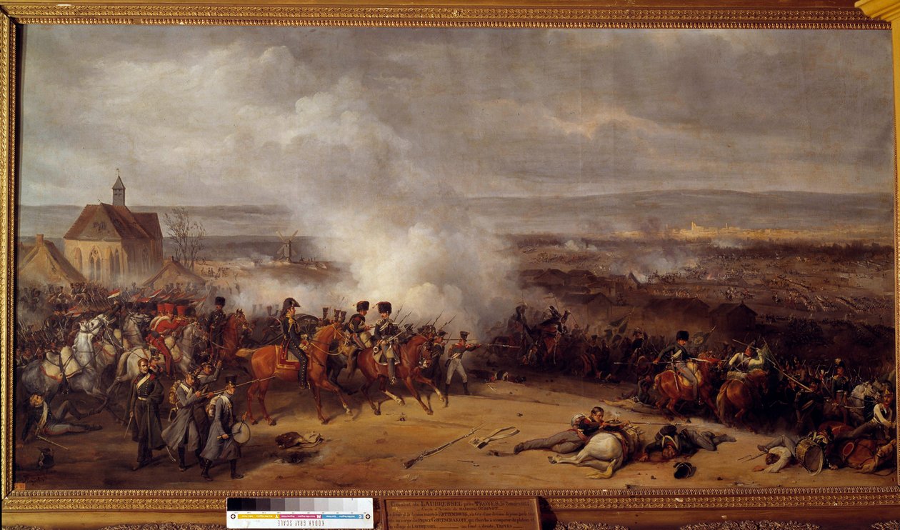 Schlacht bei Laubressel in der Nähe von Troyes am 3. März von Jean Charles Langlois