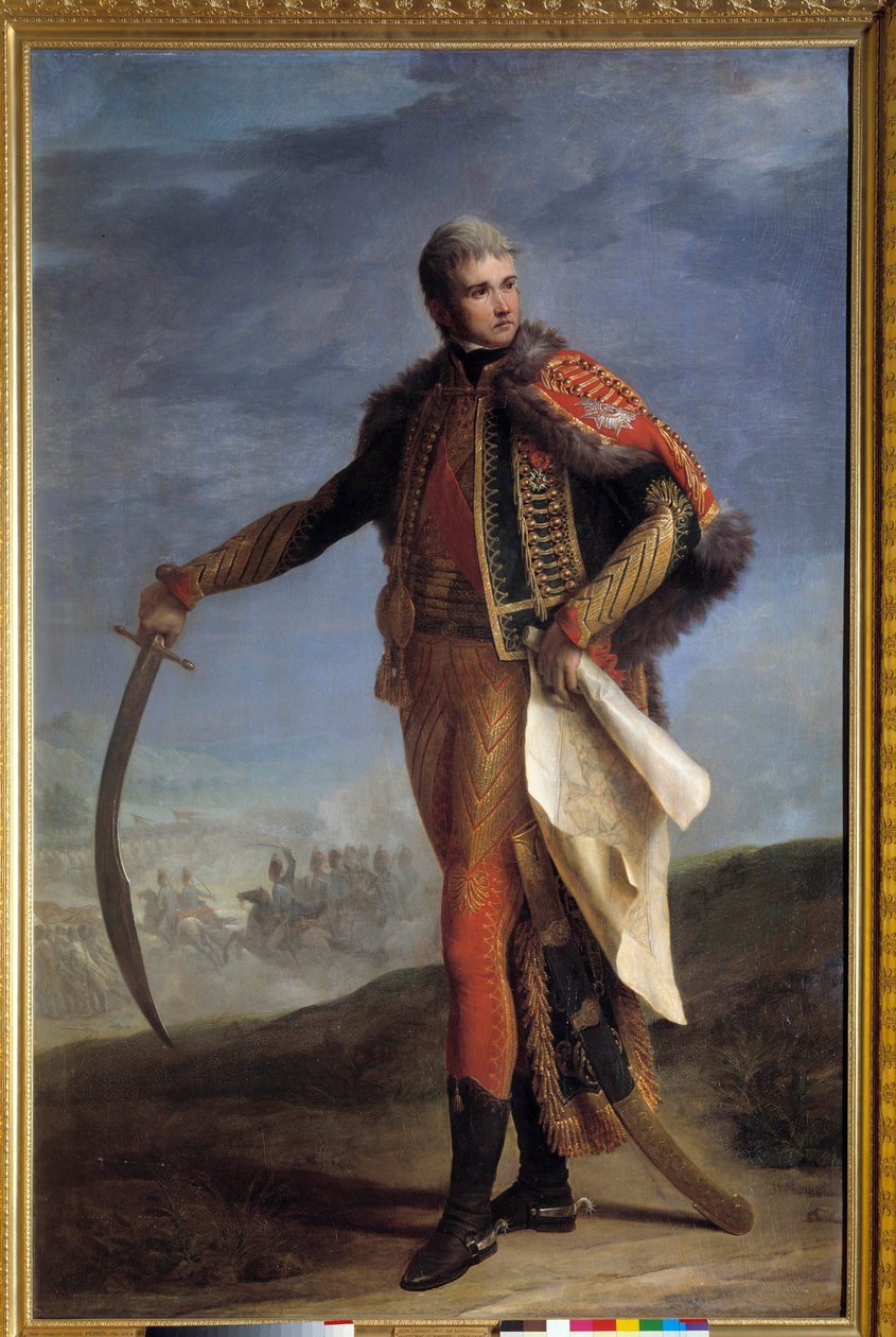 Ganzkörperporträt von Jean Lannes (1769-1809), Herzog von Montebello, Marschall des Kaiserreichs von Jean Charles Nicaise Perrin