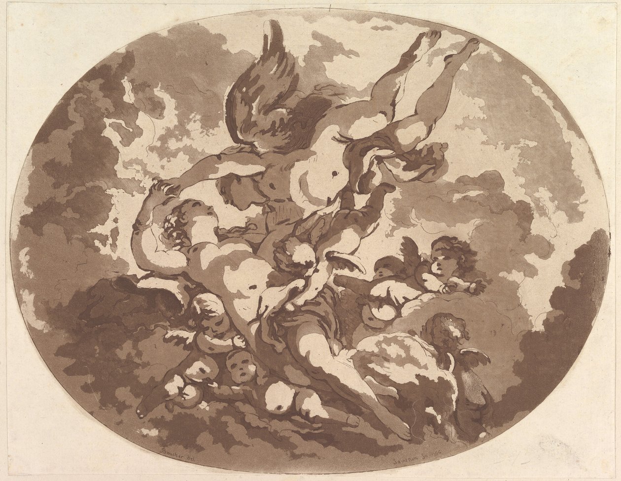 Venus und Amor von Jean Claude Richard Saint Non