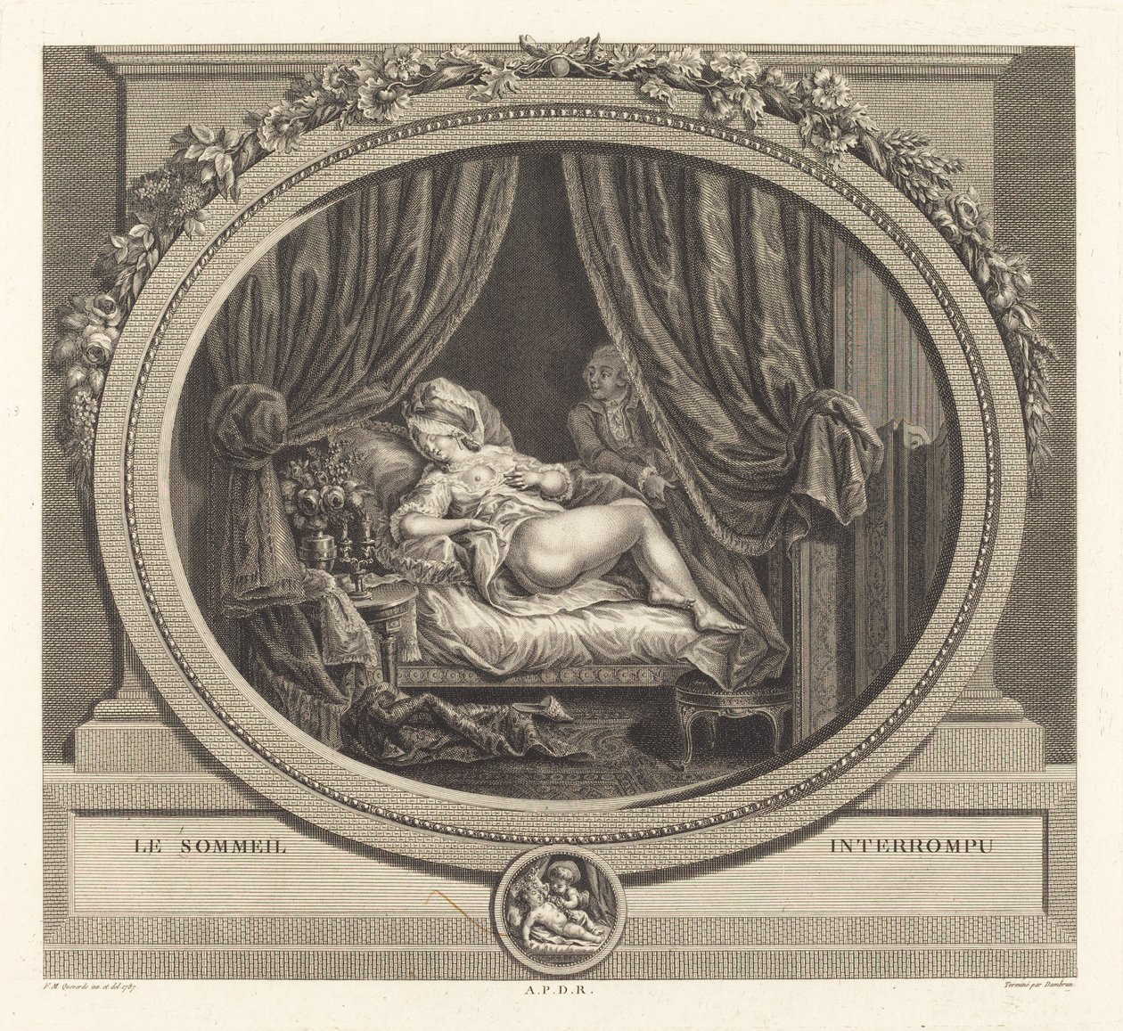 Der unterbrochene Schlaf von Jean Dambrun after François Marie Isidore Queverdo