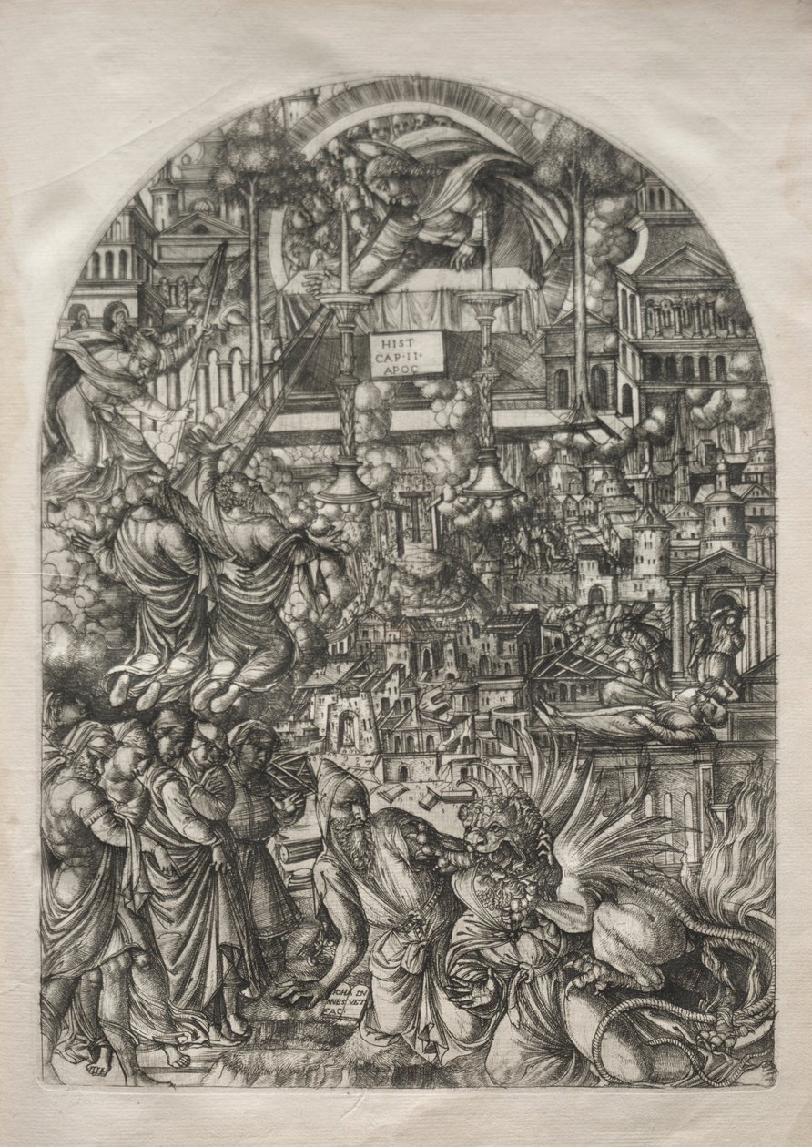 Die Apokalypse: Die Vermessung des Tempels, 1546-1556 von Jean Duvet