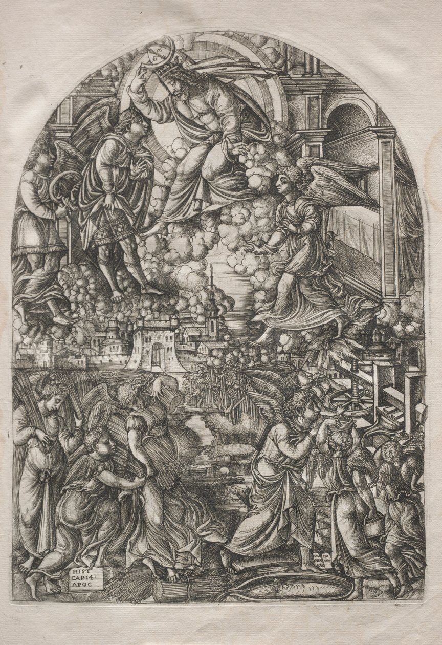 Die Apokalypse: Die Kelter des Zornes Gottes von Jean Duvet