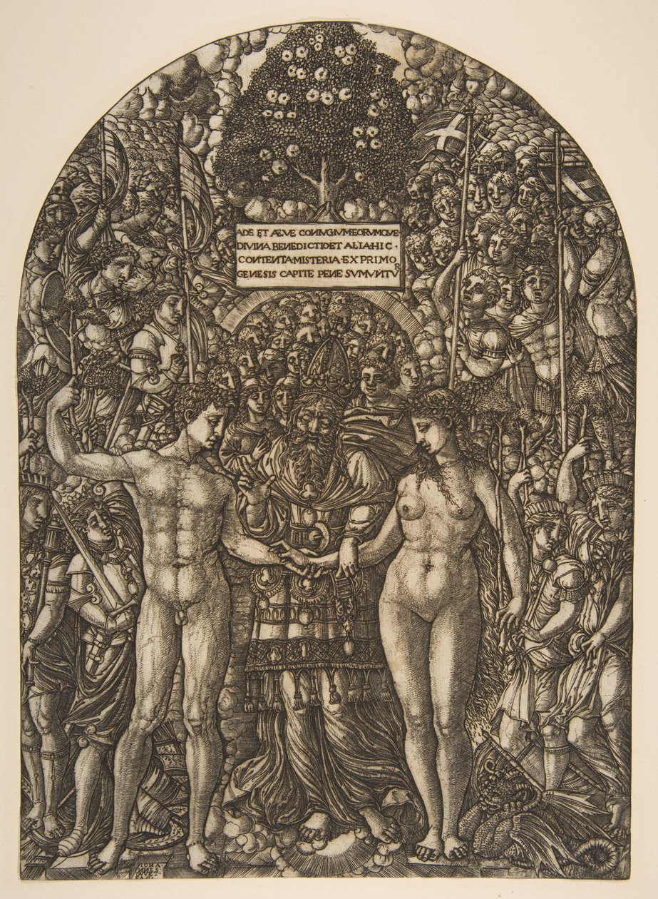 Die Hochzeit von Adam und Eva von Jean Duvet