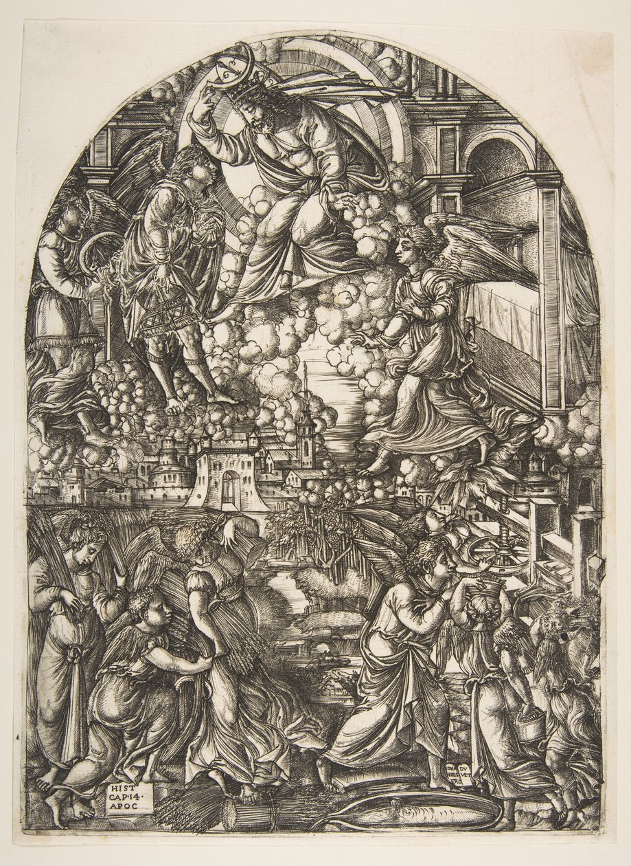 Die Kelter des Zornes Gottes, aus der Apokalypse von Jean Duvet