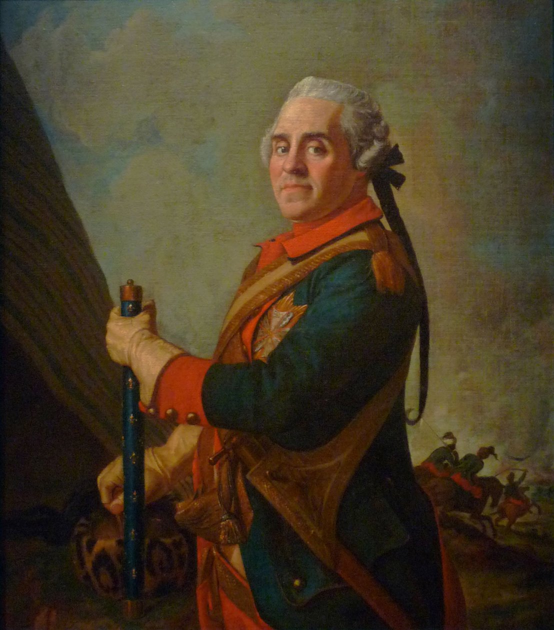 Porträt von Maurice de Saxe 1696-1750, Marschall von Frankreich, 18. Jahrhundert von Jean Étienne Liotard