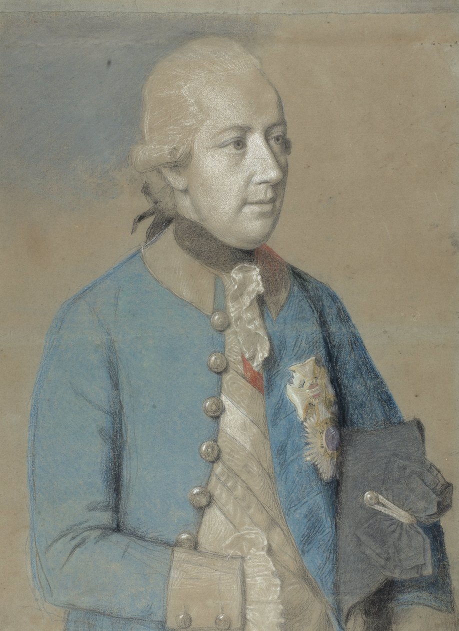 Porträt von Joseph II. von Österreich (1741-90), Römisch-Deutscher Kaiser und später König von Ungarn und Böhmen von Jean Étienne Liotard