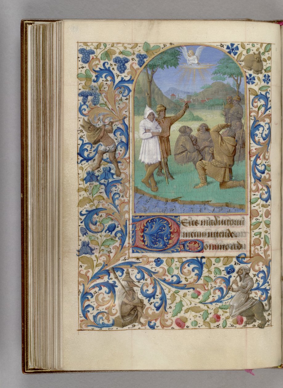 Die Verkündigung an die Hirten Stundenbuch, 1450-1499 von Jean Fouquet