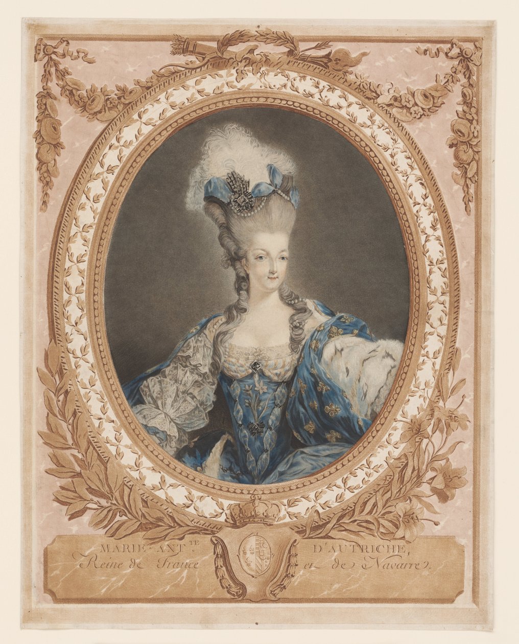 Marie Antoinette: Die Königin der Mode: Porträt von Marie Antoinette von Jean Francois Janinet