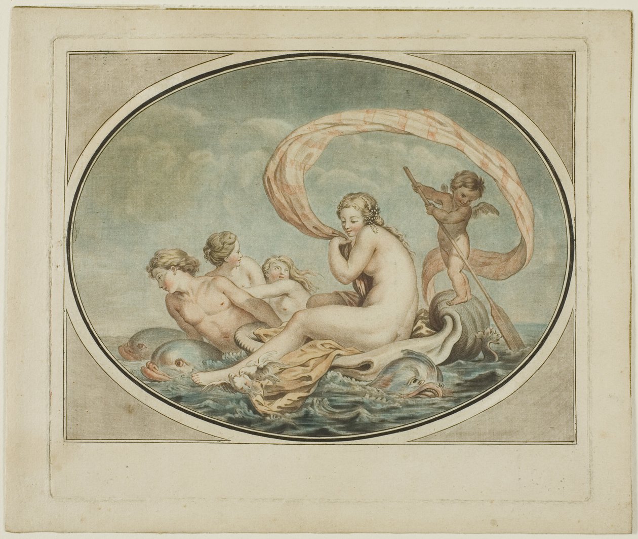 Der Wagen der Galathee von Jean Francois Janinet