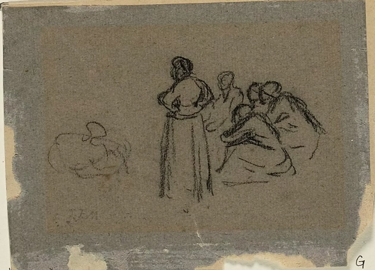 Gruppe von Frauen von Jean Francois Millet