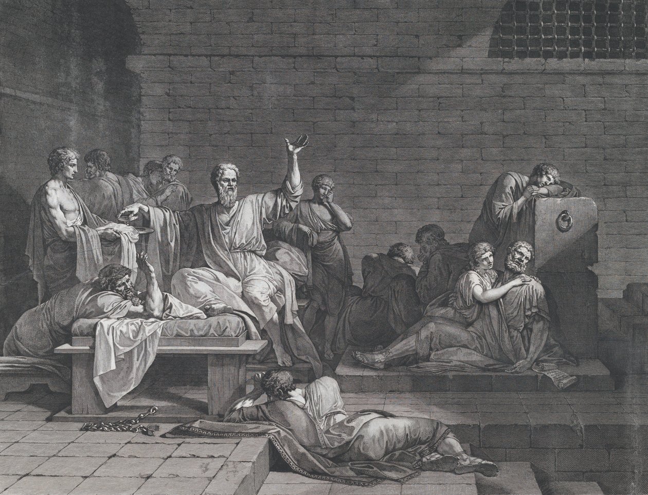 Der Tod des Sokrates, 1790 von Jean François Pierre Peyron