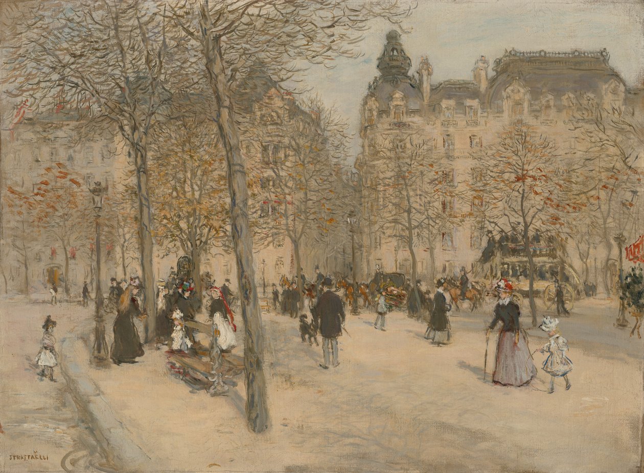 Platz in Paris von Jean Francois Raffaelli