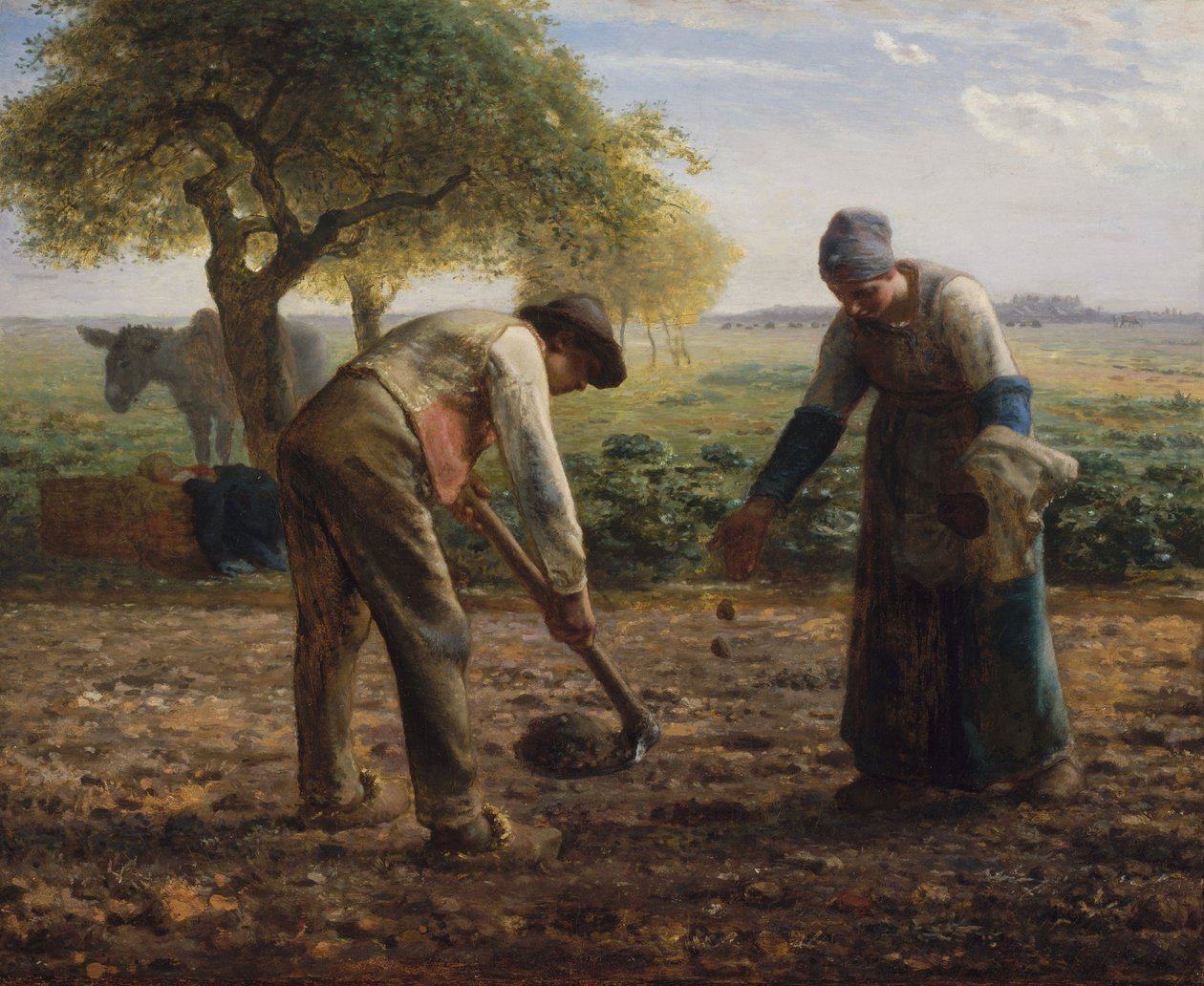Kartoffelpflanzer von Jean-Francois Millet