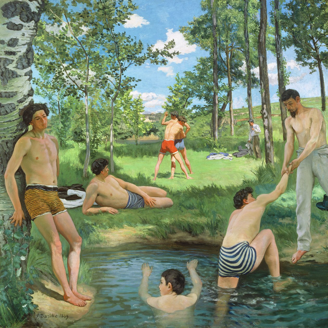 Sommerszene, 1869 von Jean Frederic Bazille