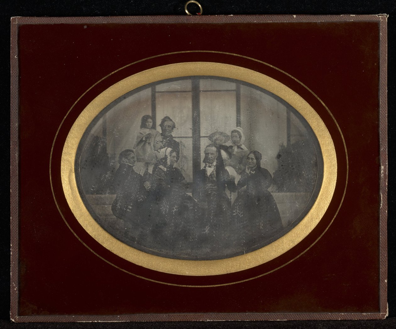 Gruppenporträt von acht Mitgliedern des Eynard-Lullin-Kreises von Jean Gabriel Eynard