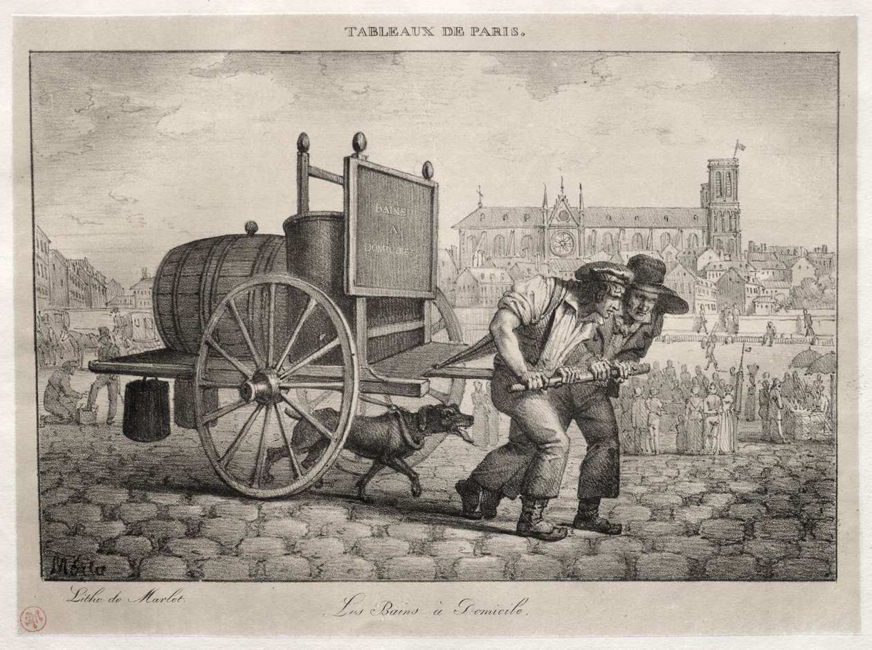 Szenen aus Paris: Bäder zu Hause von Jean Henri Marlet