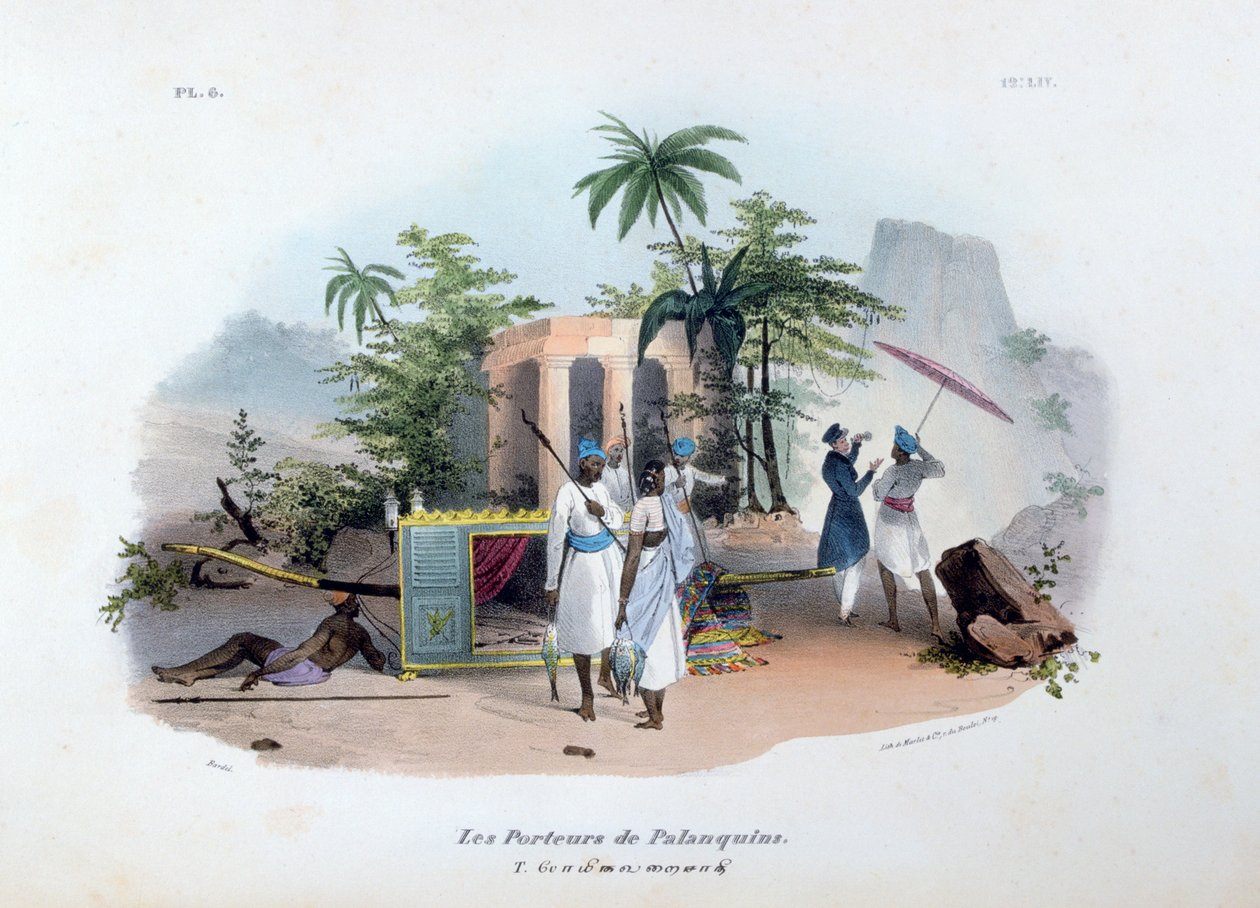 Sänftenträger, 1828 von Jean Henri Marlet