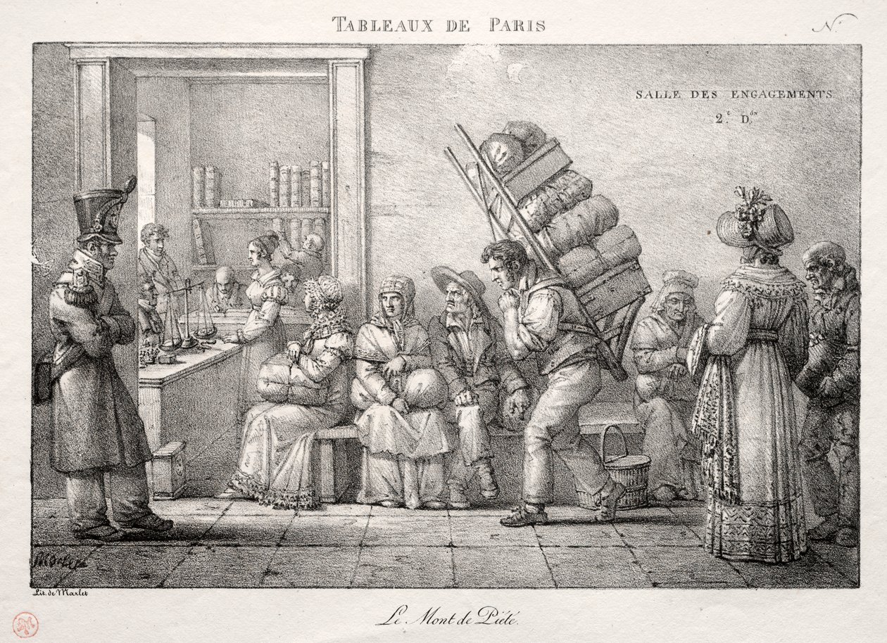 Szenen aus Paris: Das Pfandhaus von Jean Henri Marlet