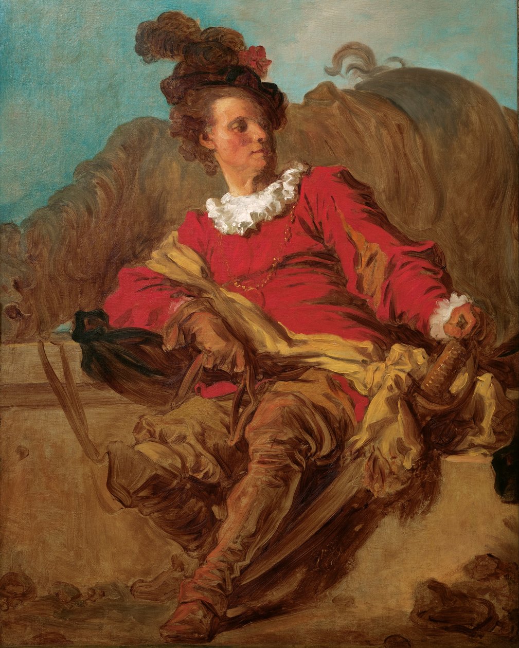Jean-Claude Richard, Abt von Saint-Non, gekleidet 
