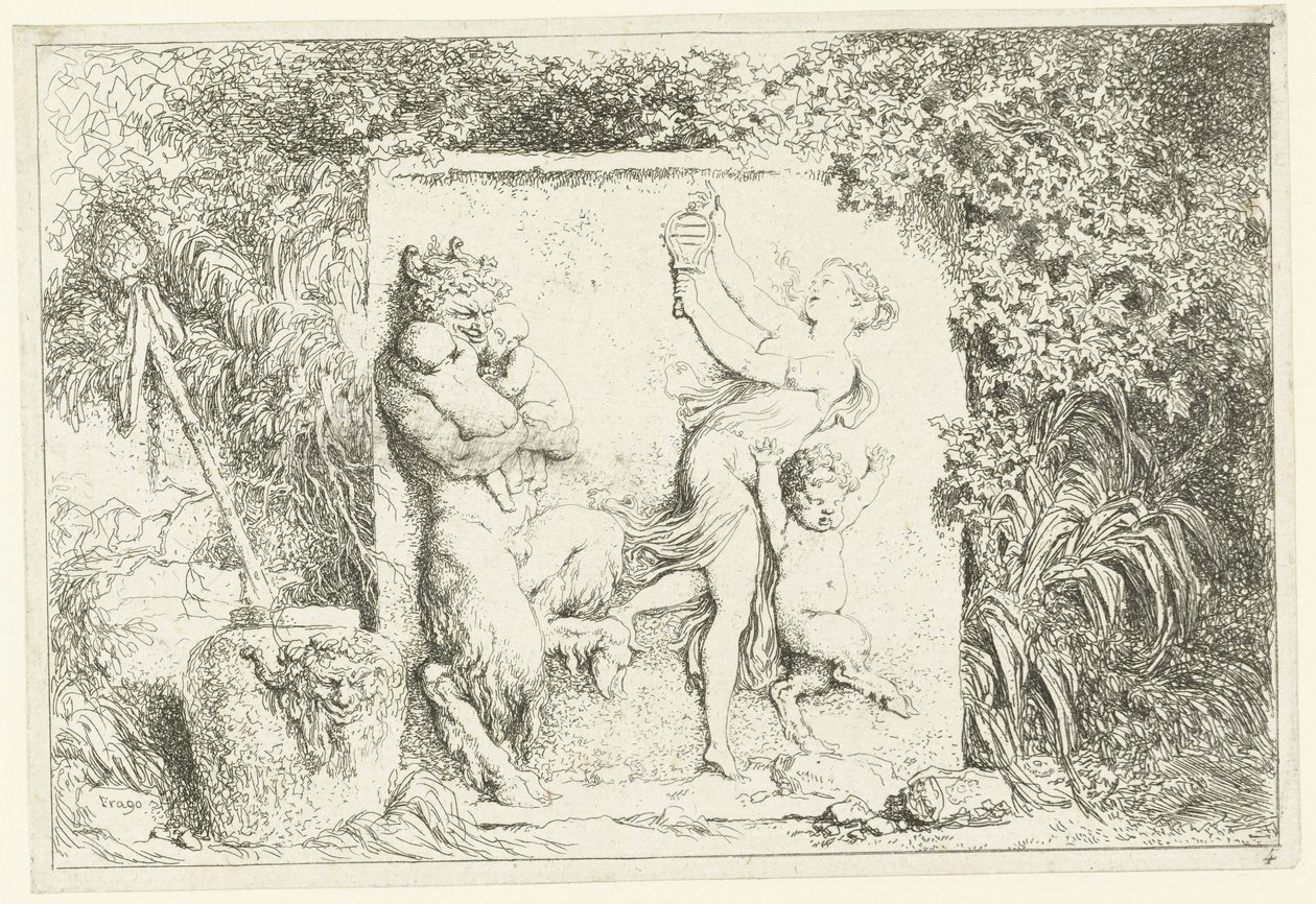 Tanz der Satyrn von Jean Honore Fragonard