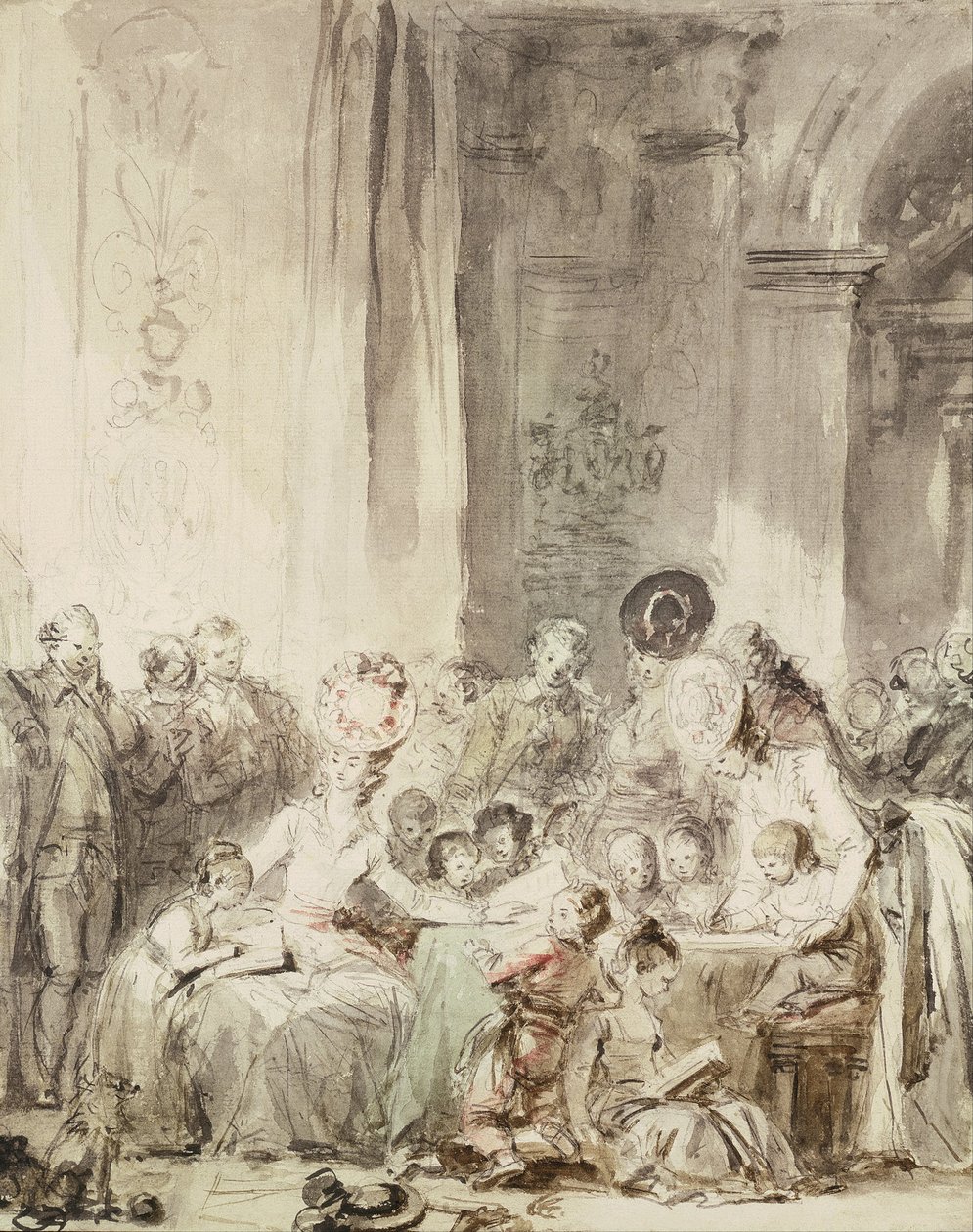 Der Wettbewerb Le concours von Jean-Honore Fragonard