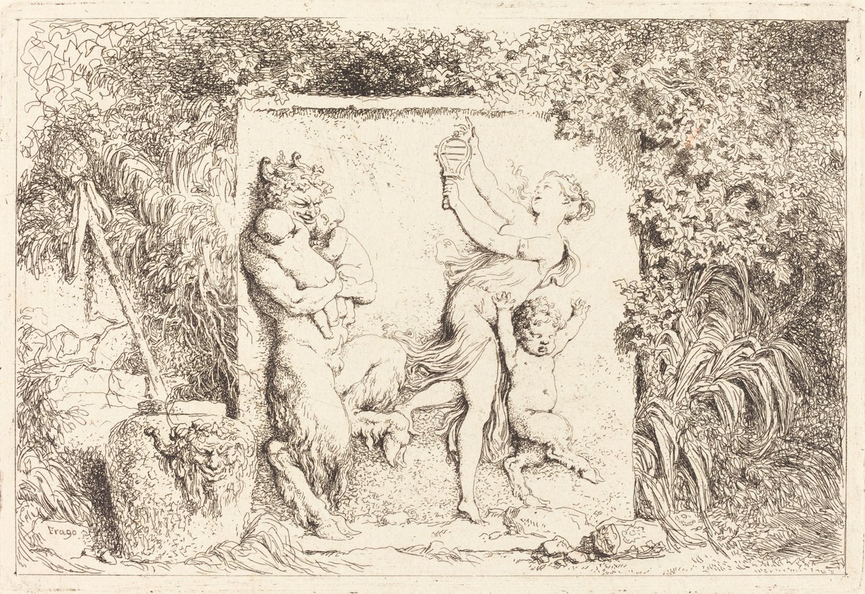 Der Tanz der Satyrn von Jean Honore Fragonard