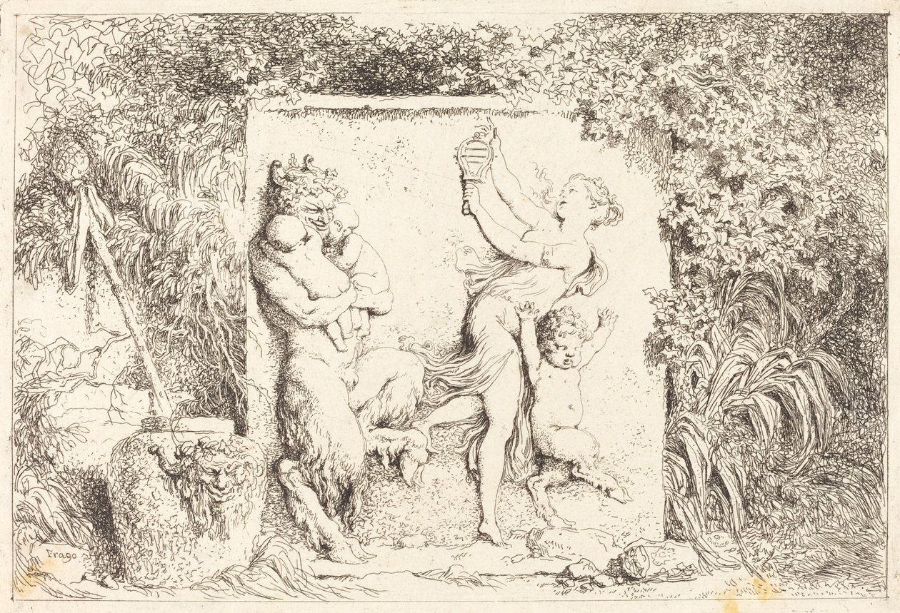 Der Tanz der Satyrn von Jean-Honore Fragonard