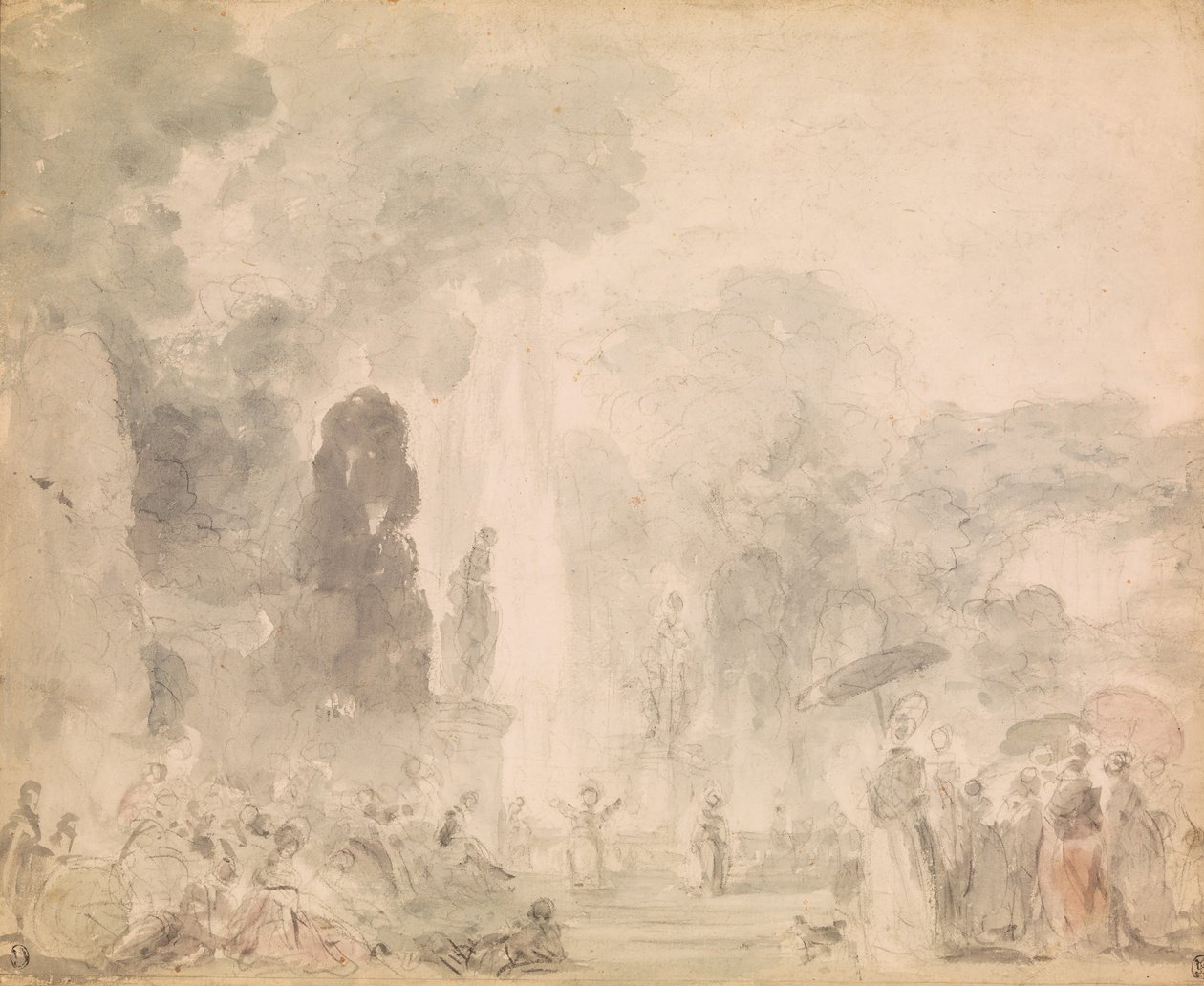 Ansicht eines Parks von Jean Honore Fragonard
