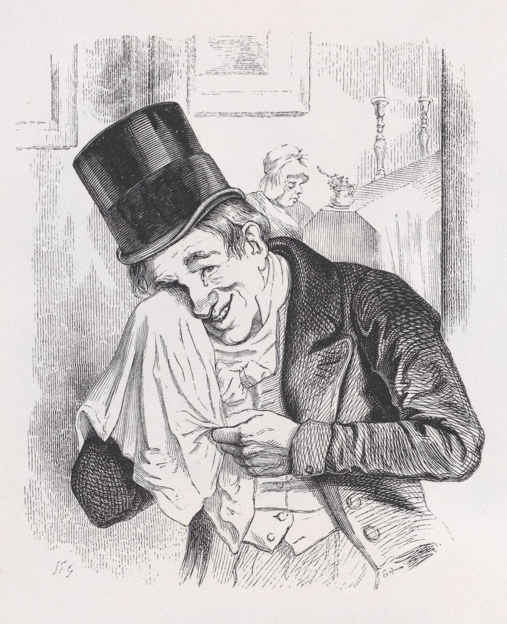De Profundis aus den gesammelten Werken von Béranger, 1836 von Jean Ignace Isidore Gérard