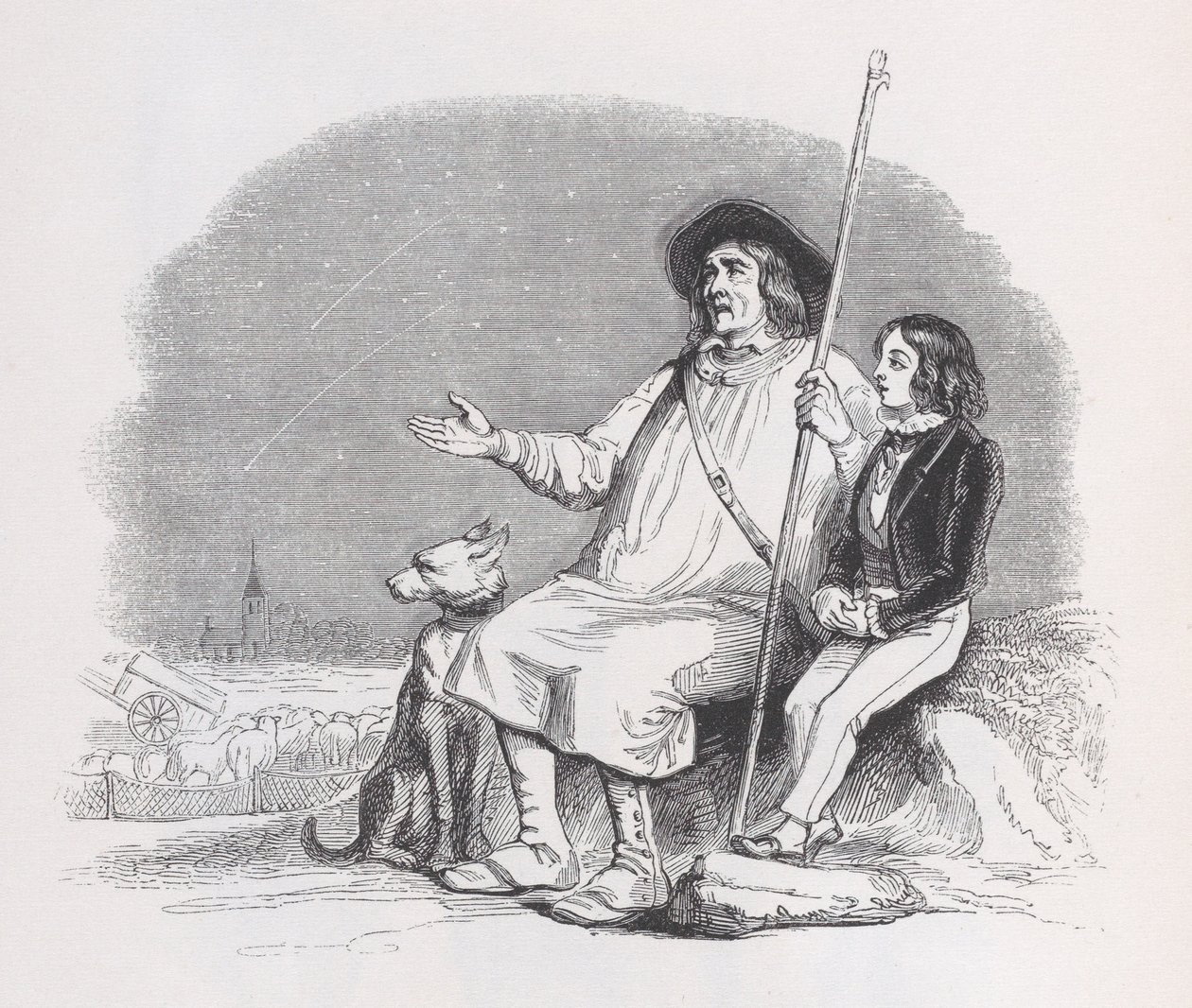 Sternschnuppen aus den gesammelten Werken von Béranger, 1836 von Jean Ignace Isidore Gérard