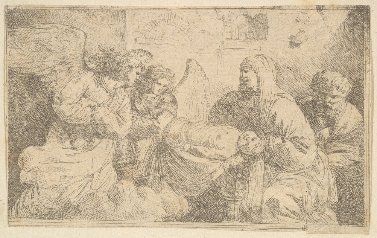 Die Geburt Christi, späte 18. Jahrhundert von Jean Jacques Lagrenee