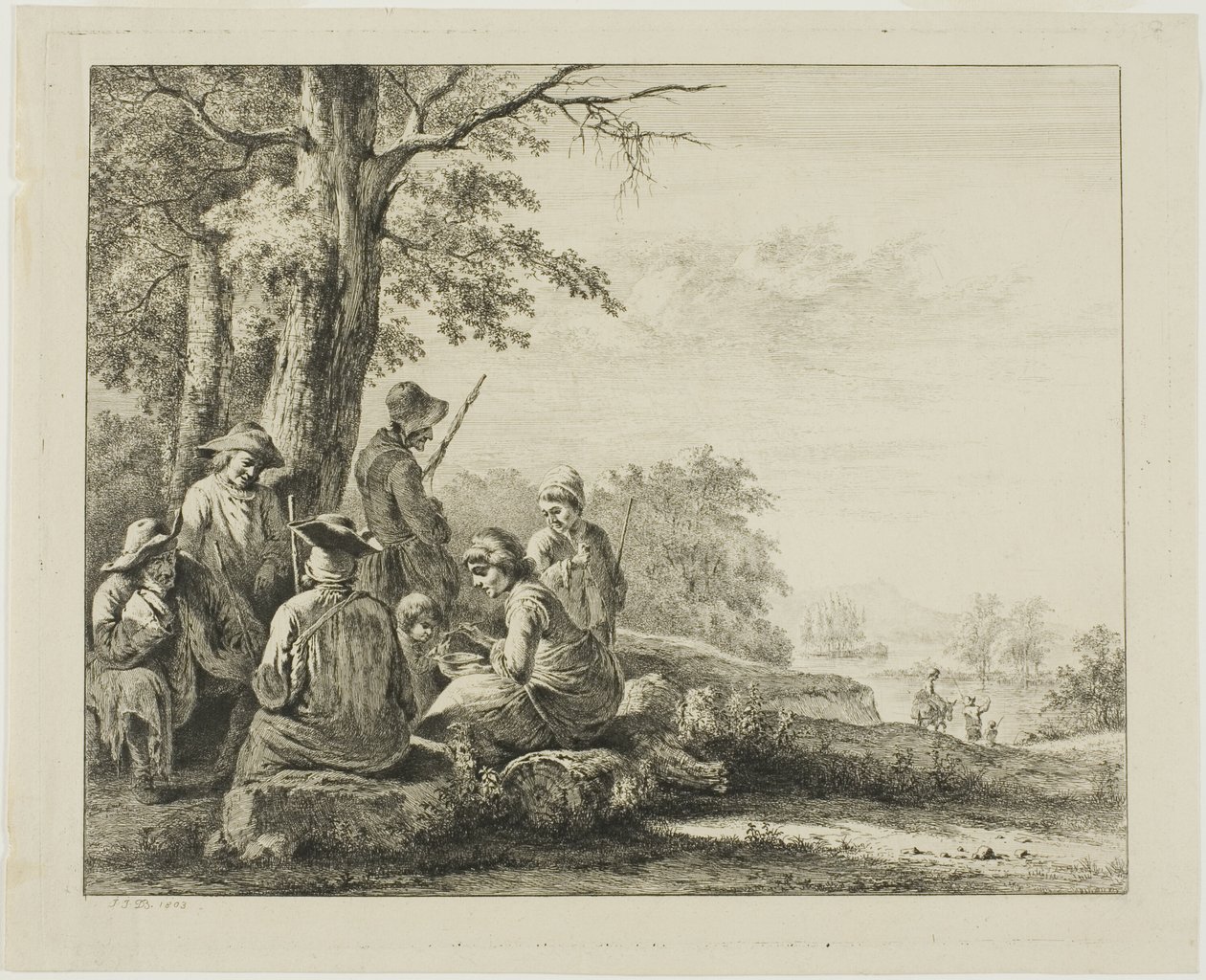 Familienszene in der Landschaft von Jean Jacques de Boissieu