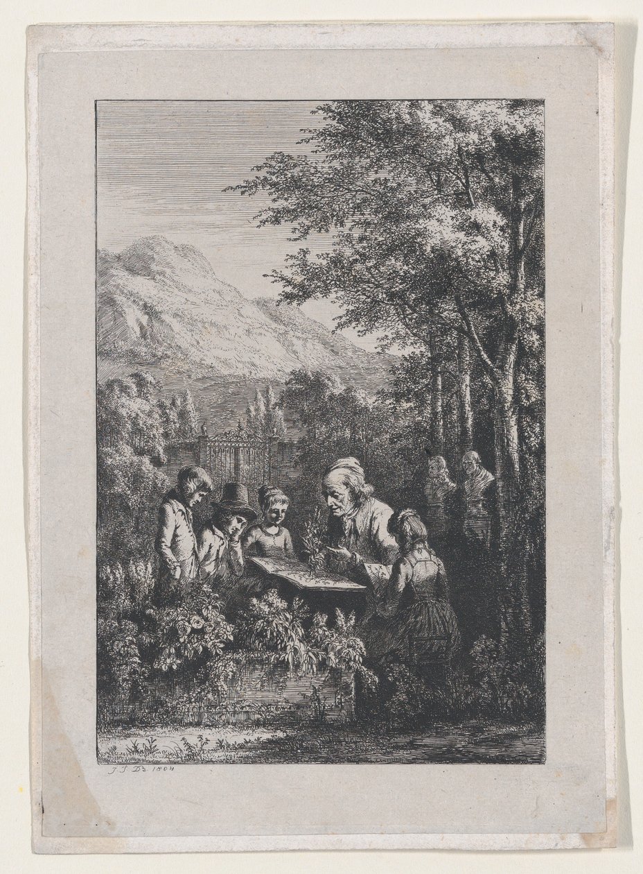 Die Botanikstunde, 1804 von Jean Jacques de Boissieu