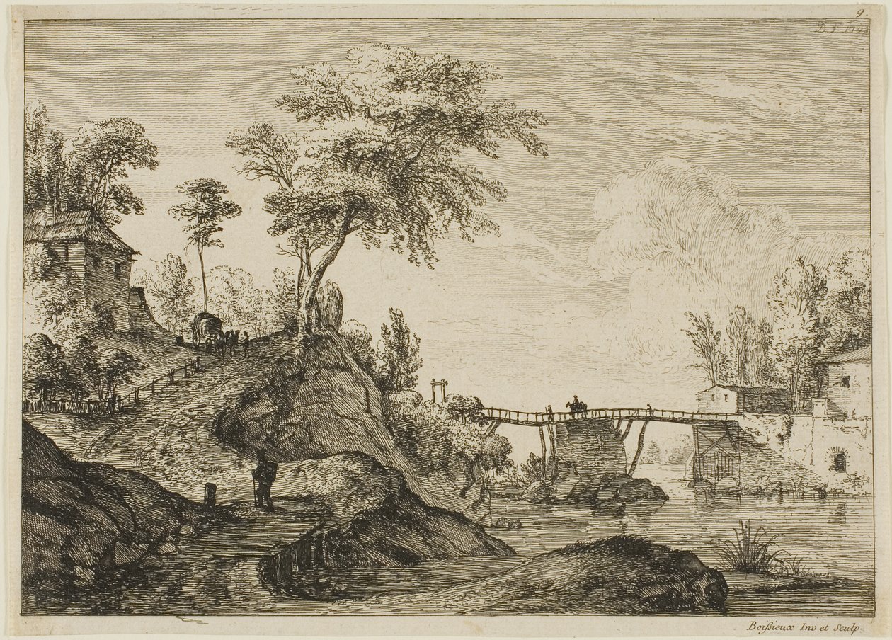 Die Holzbrücke von Jean Jacques de Boissieu