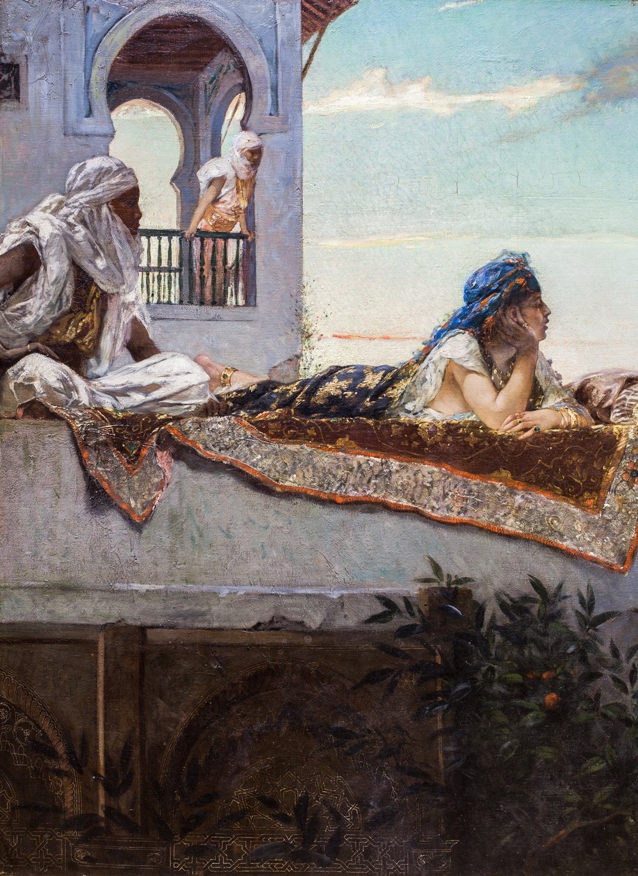 Abend auf den Terrassen (Marokko) von Jean Joseph Benjamin Constant
