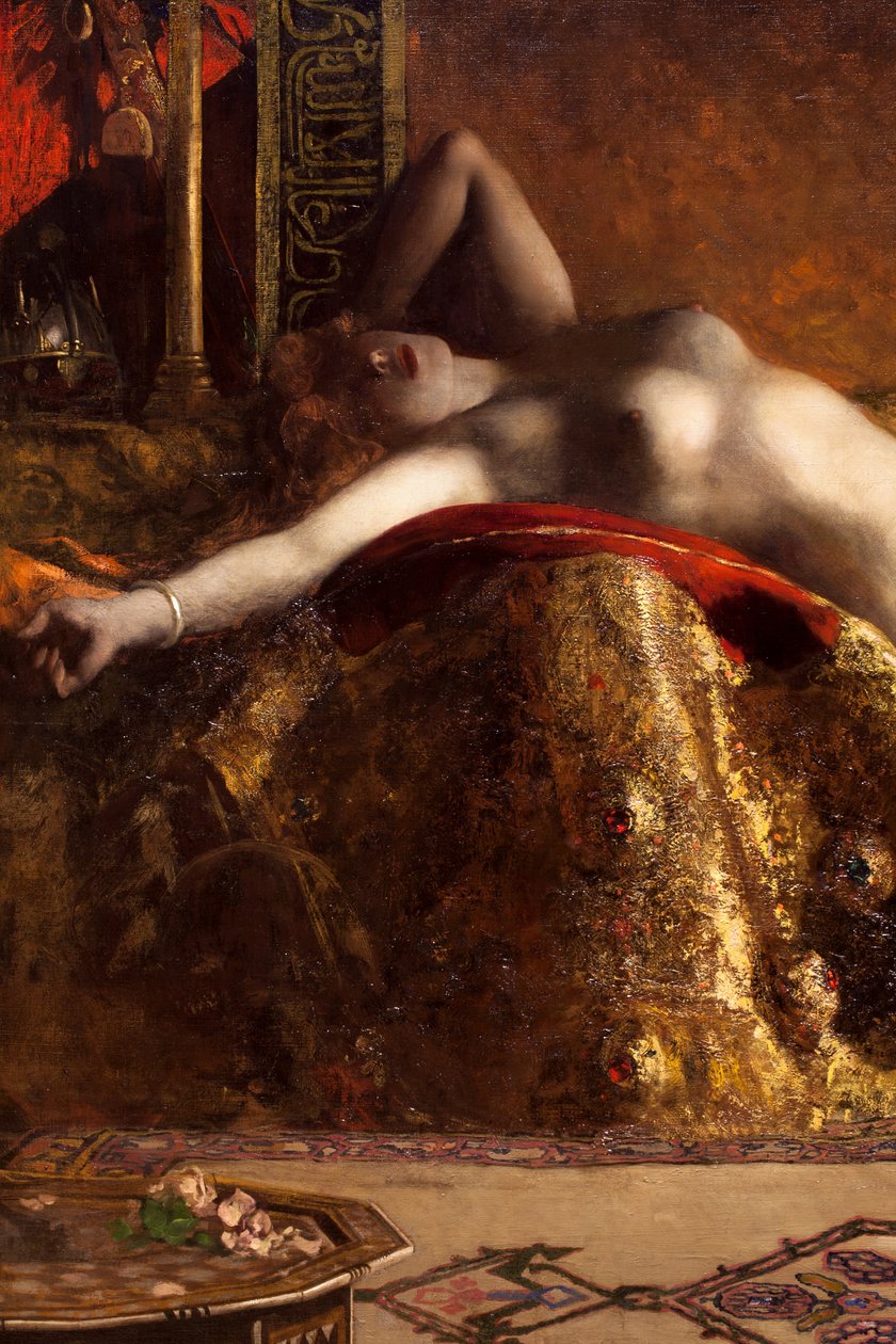 Liegende Odaliske, auch bekannt als Traum des Orients von Jean Joseph Benjamin Constant