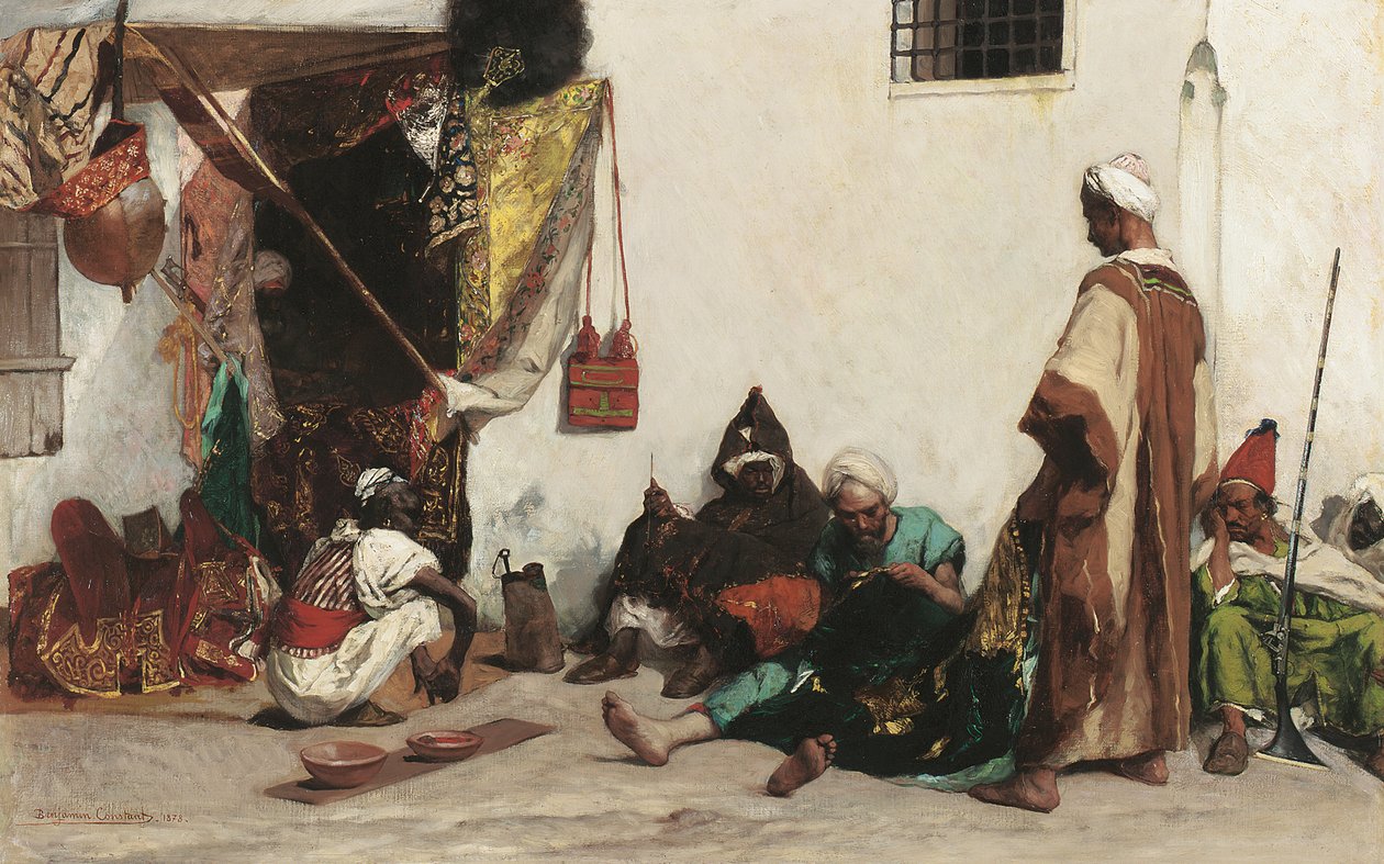 Die Schneiderwerkstatt, 1878 von Jean Joseph Benjamin Constant