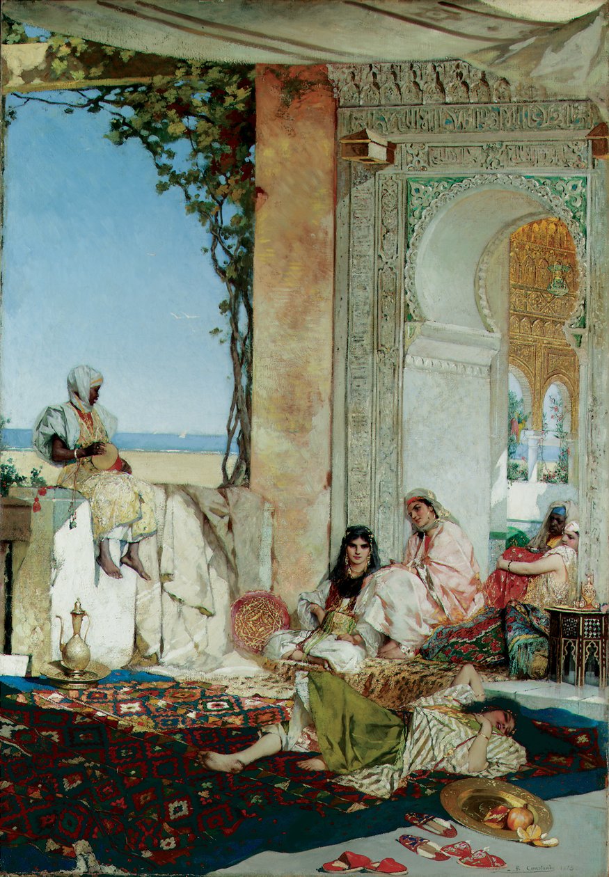 Frauen eines Harems in Marokko, 1875 von Jean Joseph Benjamin Constant
