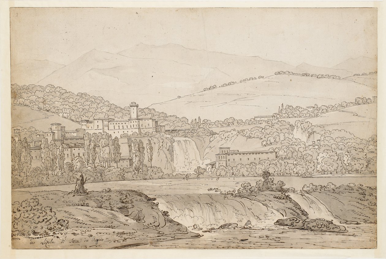 Ansicht von Isola di Sora, in der Nähe von Neapel von Jean Joseph Bidault