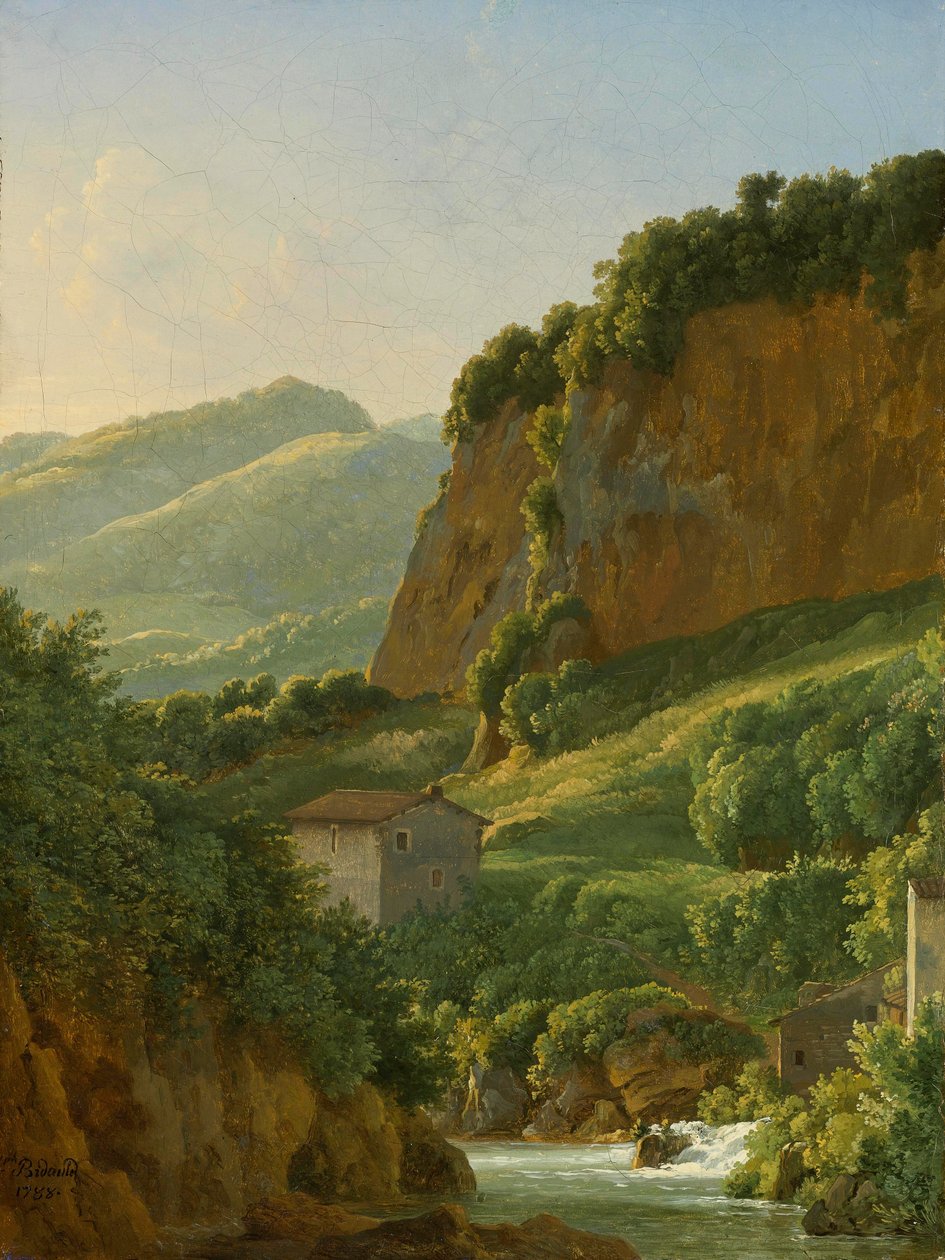 Ansicht des Klosters San Cosimato, nördlich von Rom von Jean Joseph Xavier Bidauld
