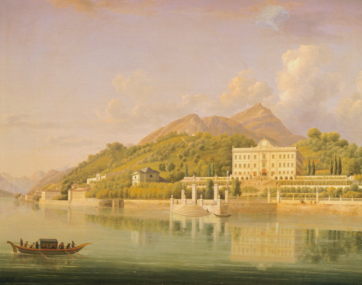 Villa Carlotta in Tremezzo am Comer See von Jean Joseph Xavier Bidauld