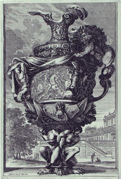 Gartenskulptur, veröffentlicht ca. 1670 (Gravur) von Jean Lepautre
