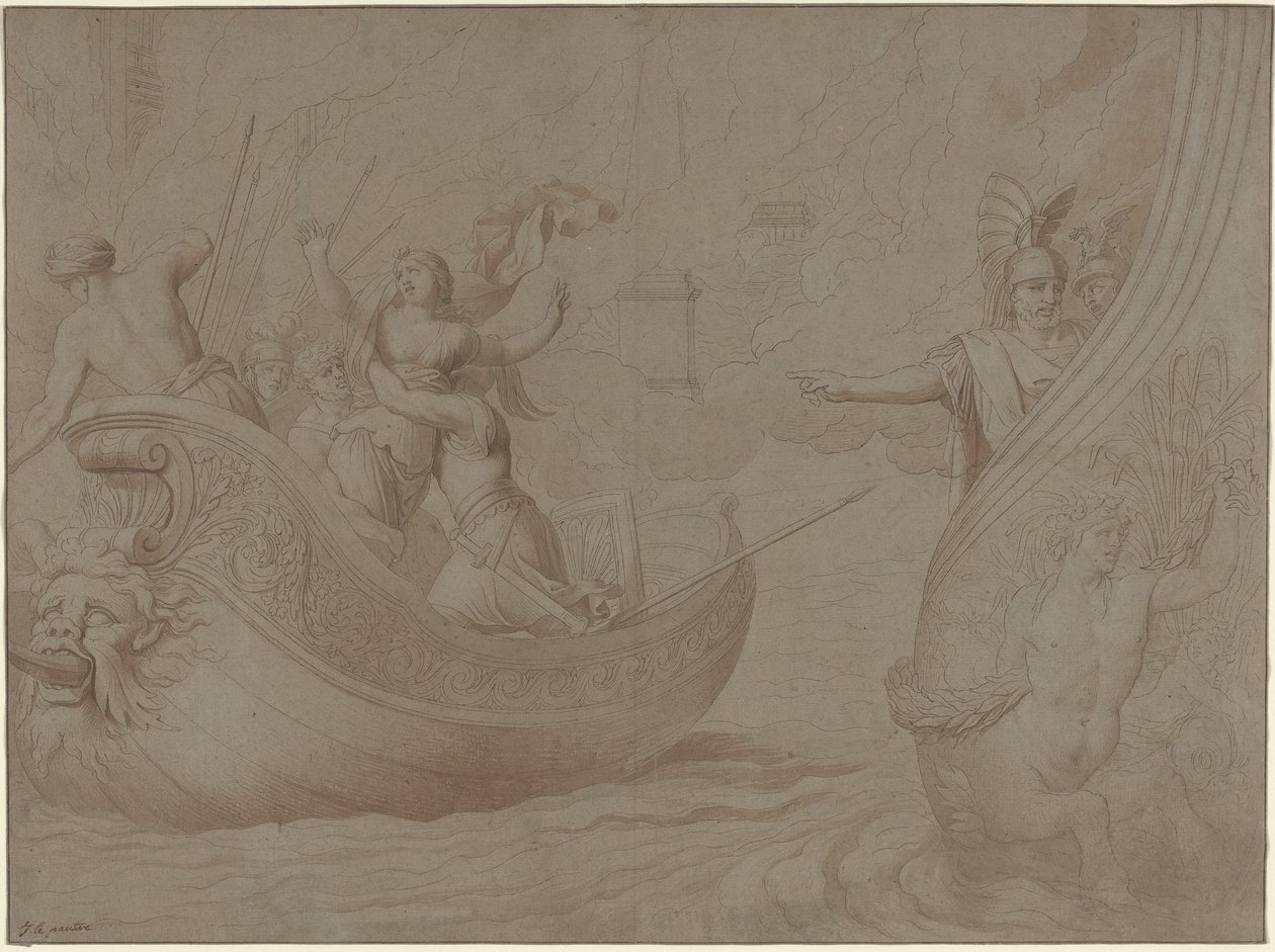 Die Entführung der Helena von Troja von Jean Lepautre