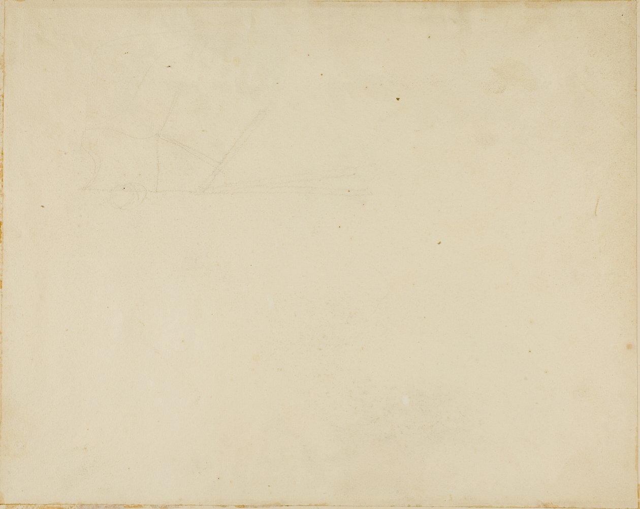 Skizze eines landwirtschaftlichen Geräts von Jean Louis André Théodore Géricault