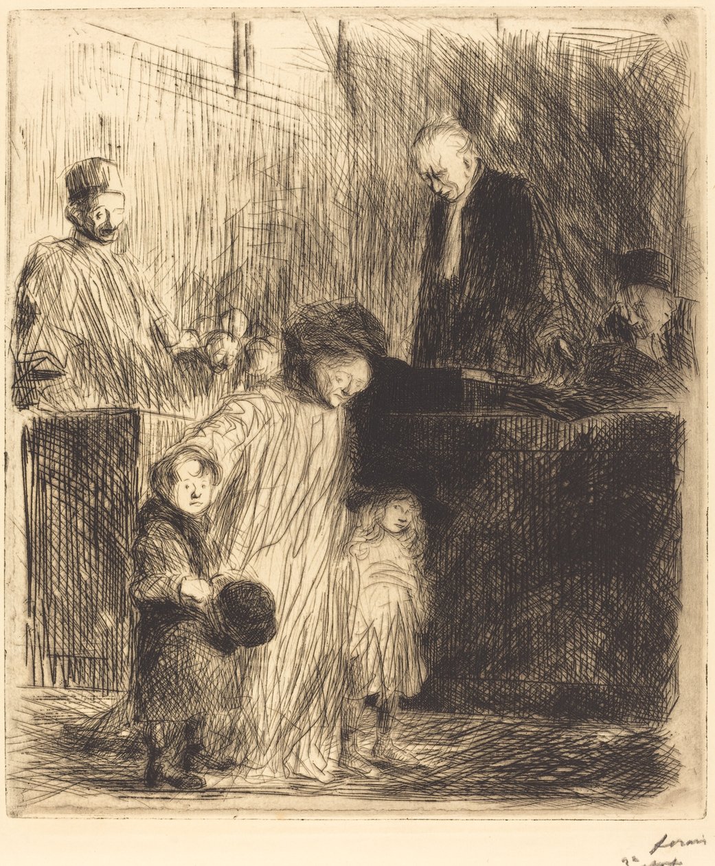 Nach der Anhörung (erste Platte) von Jean Louis Forain