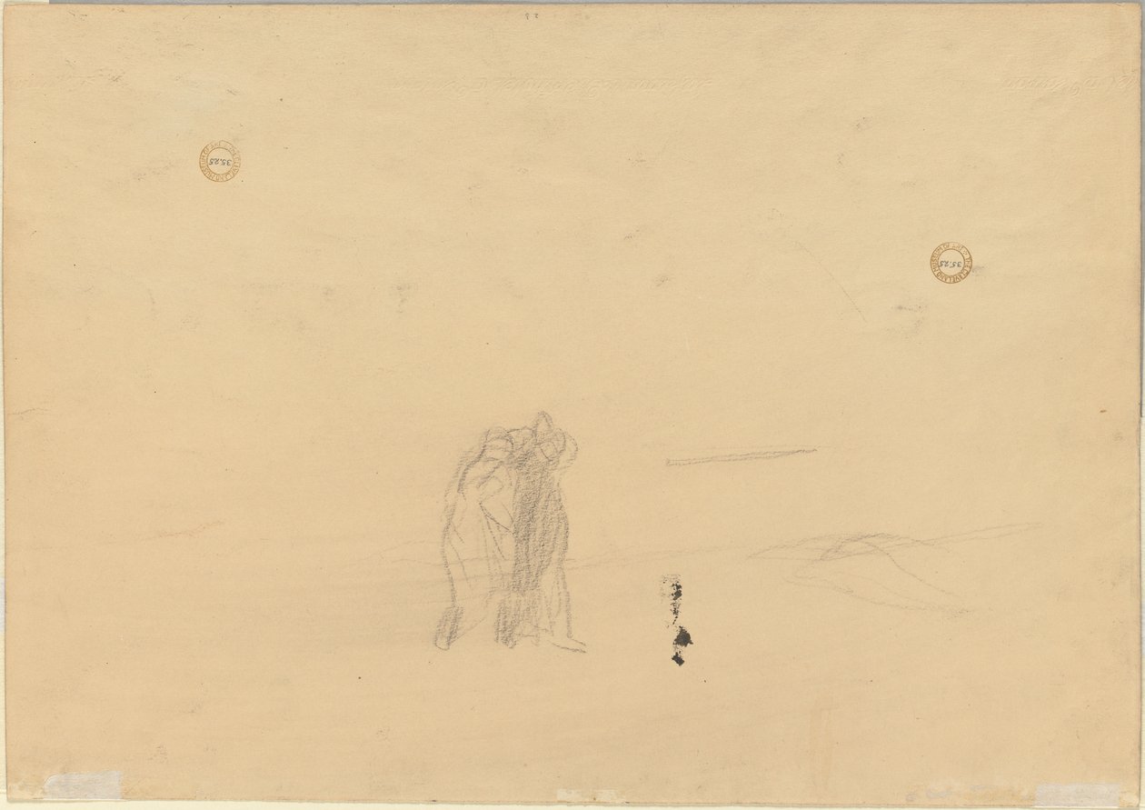 Figuren in einer Landschaft verso, ca. 1919 von Jean Louis Forain