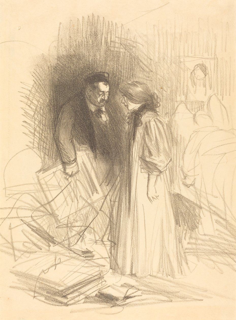"Ich wage es nicht, sie abzunehmen... es würde ihm zu sehr wehtun." von Jean Louis Forain