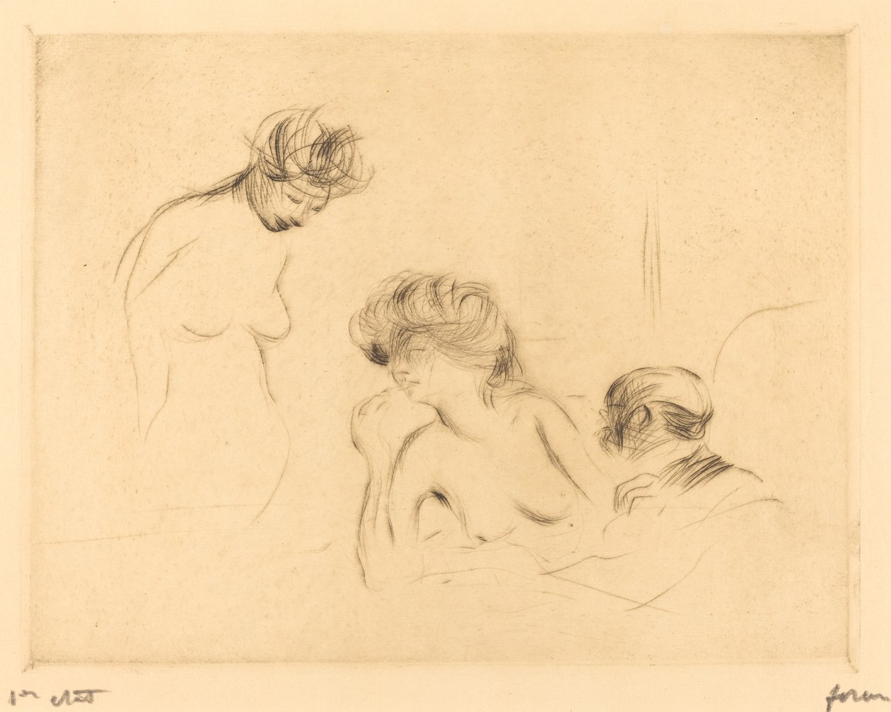In einem privaten Raum (dritte Platte) von Jean Louis Forain